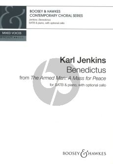 Jenkins Benedictus from "The Armed Man" SATB-Piano with optional Cello