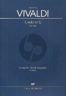 Vivaldi Credo G-dur RV 592 Soli SA-SATB- [Ob]-2 Vi.-2 Va.-Bc (Klavierauszug) (Gregory Pysh)