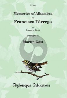 Tarrega Memories of Alhambra for 2 Bassoons (transcr. by Martin Gatt)