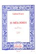 Faure 20 Melodies vol.1 Voix Soprano (Hamelle)