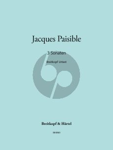 Paisible 3 Sonatas (Treble Rec.-Bc) (Martin Nitz)