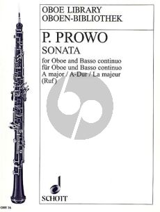 Prowo Sonate No.5 A-dur Oboe-Bc (Hugo Ruf)