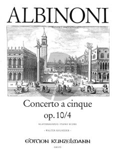 Albinoni Concerto G-dur Op.10 / 4 Violine-Streicher-Bc (Klavierauszug) (Walter Kolneder)