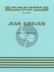 Sibelius Cinq Morceaux Op. 75 No. 5 The Spruce Piano solo