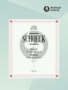 Schoeck Sonate Op. 41 Bassoon and Piano (edited by Gustav Steidl)