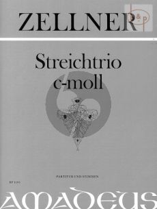 Zellner Trio c-moll Op.36 Vi.-Va.-Vc. (Score/Parts) (edited by Yvonne Morgan) (first ed.)