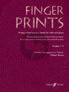 Fingerprints (14 Contemporary Pieces) (Violoncello-Piano) (Grades 1-4) (Bruce)