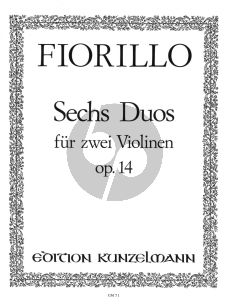 Fiorillo 6 Concertante Duos Op. 14 2 Violinen