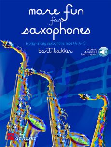 Bakker More Fun for Saxophones (AAT) (Score/Parts) (Book with Audio online) (easy to interm. grade 3)