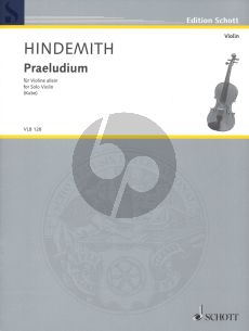 Hindemith Praeludium Violine solo (1922) (edited by Michael Kube)