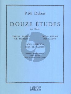 Dubois 12 Etudes pour Basson (Maurice Allard)