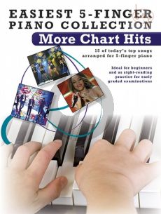 Easiest 5 Finger Piano Collection More Chart Hits