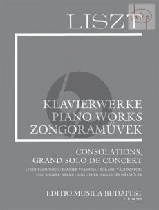 Consolations-Grand Solo de Concert (earlier versions) and other Works)