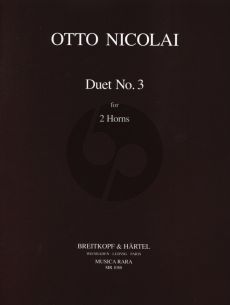 Nicolai Duet No.3 2 Horns (Kurt Janetzky)