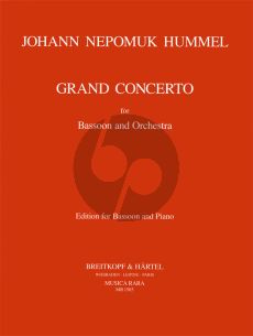 Hummel Grand Concerto F-major Bassoon-Orchestra (piano red.) (Ronald Tyree)