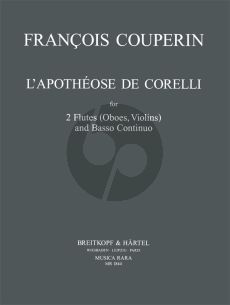 Couperin L'Apotheose de Corelli (2 Flutes[Oboes/Vi.]-Bc)
