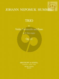 Hummel Trio E-flat major Op.12 Violin-Violoncello-Piano