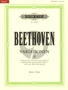 Beethoven Variationen vol.2 Klavier (herausgegeben von Peter Hauschild und Gerhard Erber) (Urtext)
