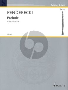 Penderecki Prelude for Solo Clarinet in Bb (1987)