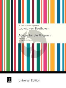 Beethoven Adagio für die Flötenuhr F-dur WoO 33/1 Orgel zu 4 Hd