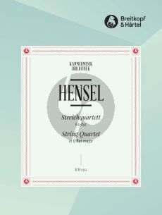 Hensel Streichquartett Es-dur (Part./Stimmen) (Gunter Marx)