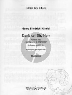 Handel Dank sei Dir, Herr, Du hast dein Volk mit Dir gefuhrt Alt (Arioso aus Con Stromenti) (Siegfried Ochs)