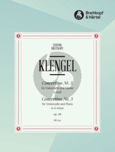 Klengel Concertino No.3 a-moll Op.46 fur Violoncello und Klavier