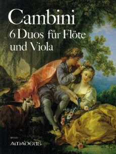 Cambini 6 Duos Op. 4 Flöte und Viola (2 Stimmen) (Yvonne Morgan)