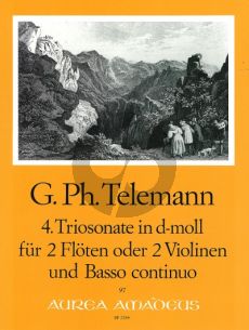 Telemann Trio Sonata d-minor TWV 42:d2 2 Flutes[2 Vi.]-Bc