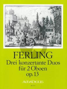 Ferling 3 Konzertante Duos Op.13 2 Oboes (Parts)