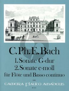 Bach Sonate No.1 G-dur (WQ 123) - Sonate No.2 e-moll (WQ 124) Flöte-Bc (Manfredo Zimmermann)