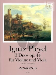 Pleyel 3 Duos Op.44 Violine und Viola (Part./Stimmen) (Bernhard Pauler)