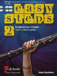 Kastelein Easy Steps Vol.2 Klarinet (Bk-CD Rom- 2 Cd's) (In eenvoudige stappen klarinet leren spelen)