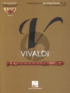 Vivaldi Concerto a-minor RV 108 for Treble (Alto) Recorder (Hal Leonard Classical Play-Along Vol. 13) (Bk-Cd)