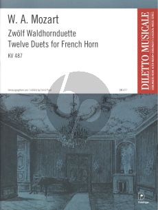 Mozart 12 Waldhornduette KV 487 2 Horns (edited by Ernst Paul)