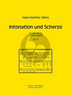 Allers Intonation & Scherzo Op.17 4 Hörner (Partitur/Stimmen)