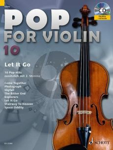 Pop for Violin Vol.10 Let it Go (10 Pop Hits with a 2nd. Violin) (Bk-Cd) (arr. Michael Zlanabitnig)