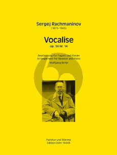 Rachmaninoff Vocalise Op.34 No.14 Fagott-Klavier (transcr. Wolfgang Birtel)