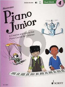 Heumann Piano Junior: Duet Book 4 (A Creative and Interactive Piano Course for Children) (Book with Audio online)