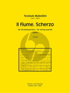 Mabellini Il fiume. Scherzo (1870) Heitere Fuge a-Moll für Streichquartett (Part./Stimmen) (Guido Johannes Joerg)