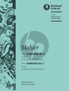 Mahler Symphony No. 4 Finale Soprano and Orchestra (Vocal Score) (edited by Christian Rudolf Riedel)