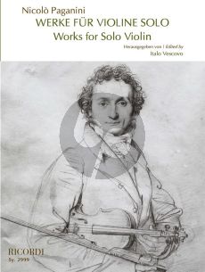 Paganini Werke für Violine solo - Works for Violin solo (herausgegeben von Italo Vescovo)