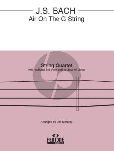 Bach Air on the G String for String Quartet (Score/Parts) (arr. Des McNutty)