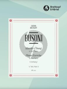 Busoni Piano Exercise Vol.5 - Variationes Perpetuum mobile Scales Piano solo (K Anhang 1)