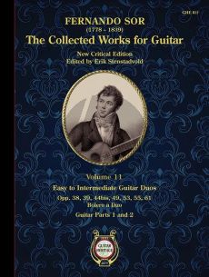 Sor The Collected Guitar Works Vol. 11 (Easy to Intermediate Guitar Duos) (edited by Erik Stenstadvold)