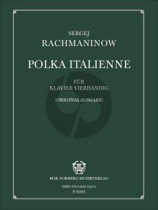 Rachmaninoff Polka Italienne Klavier zu 4 Hde
