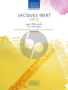 Ibert Pièce Flute seule (Bruno Jouard)