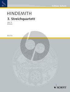 Hindemith Streichquartett No.3 Op.16 Stimmen