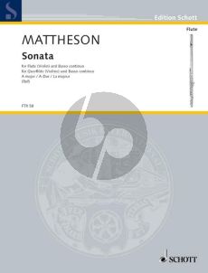 Mattheson Sonata A-major Flute[Vi.]-Bc (Hugo Ruf)