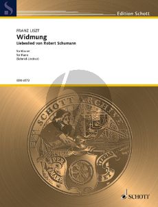 Schumann Widmung Klavier (transcr. Franz Liszt) (August Schmid-Lindner)
